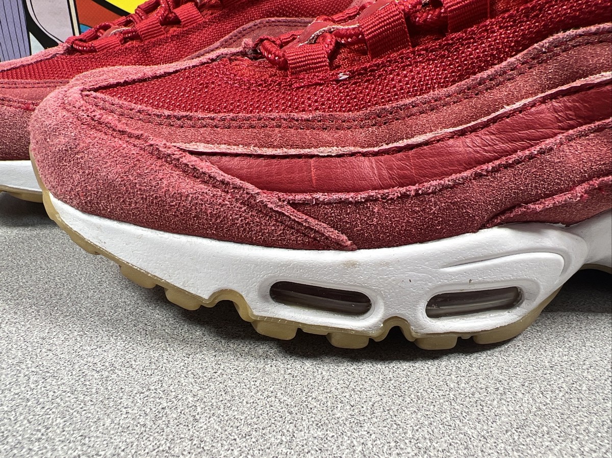 Size 10 - Nike Air Max 95 Premium Gym Red for sale online | eBay