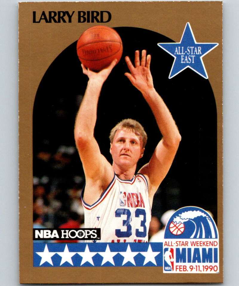 1990-91 Hoops #2 Larry Bird SP Boston Celtics Basketball Card All-Star ID:12373