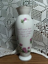 Vintage Lefton Vase Mother Pink Floral Hand P...