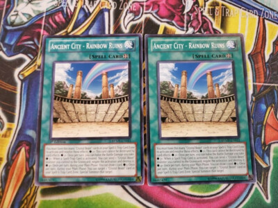 Yugioh - Ancient City - Rainbow Ruins RYMP-EN053 LP 1st ed Common X2