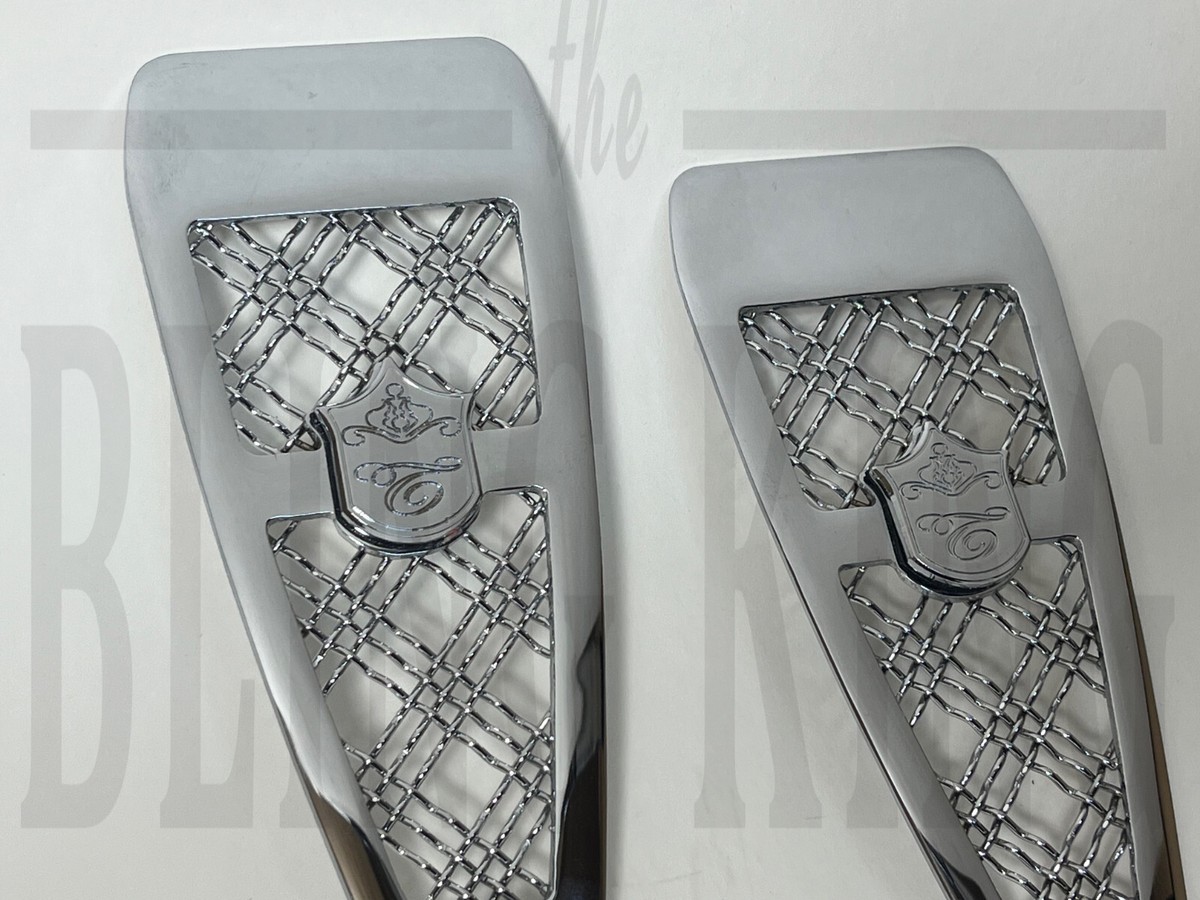 1991-1996 Chevy Caprice Impala chrome mesh door jambs vents Tiarra