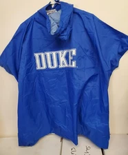 Rare VTG 90s Apex One Varsity Duke Bluedevils Hooded Rain Jacket Sz-M SHIPS FREE