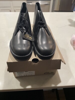 Mens Clark's Leather Desert Boots