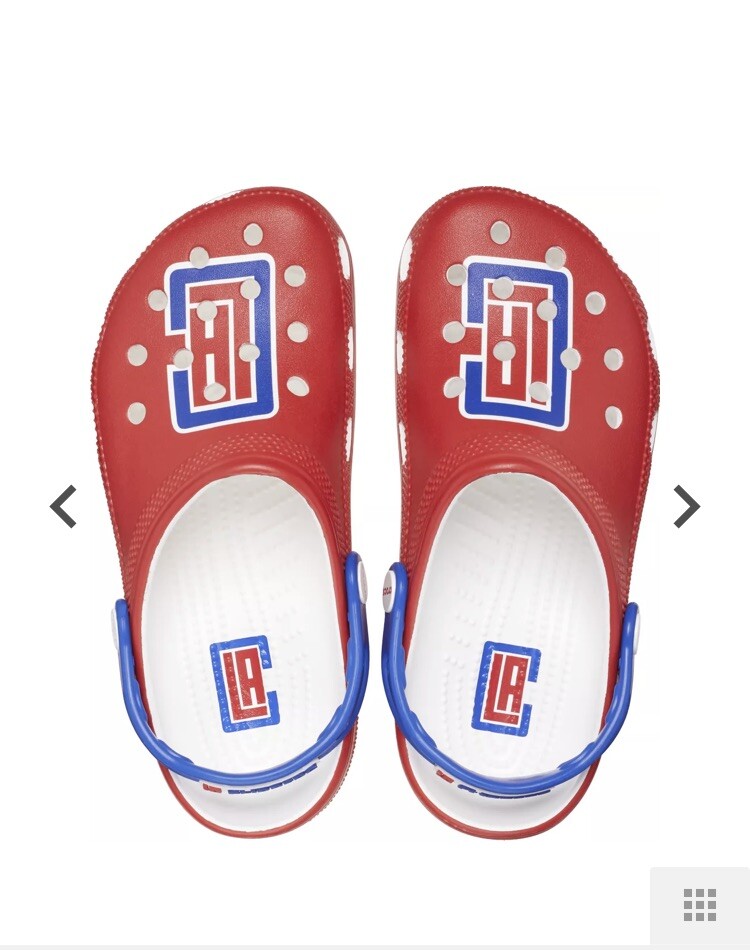 ロサンゼルスクリッパーズ　ニクソン Crocs NBA LA Clippers Classic Clogs for Men Size 10 and