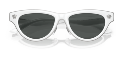 Versace 0VE2273 314/87 White/Dark Grey Cat Eye Women's