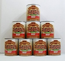  8 KEYSTONE BEEF  ALL NATURAL - FULLY COOKED - NO PRESERVATIVES  28 oz Can