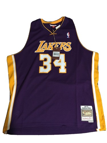 Vintage Adidas Hardwood Classics Lakers Shaquille O'Neal 34 Jersey