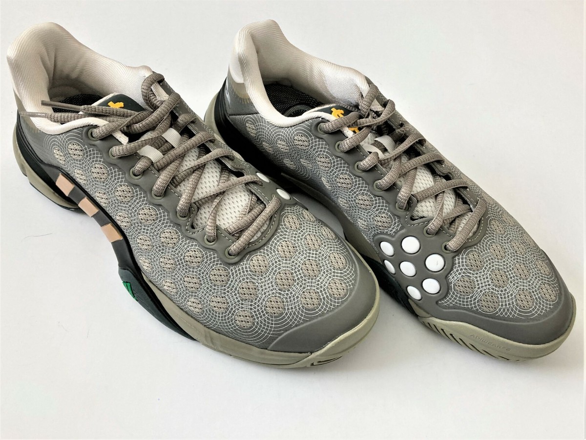 Adidas Barricade Wall Pack‎ 2015 Shoes Mens Size 14.5 Gray Gold Tennis B23027 Adidas Barricade Tennis Shoes Men main image 4