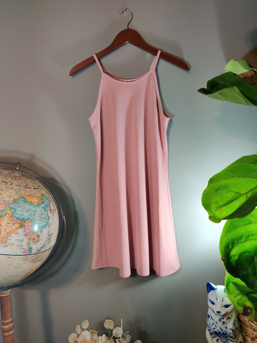 rose gold boho dress Wallflower Pink Slip Size S Simple Chic Spaghetti Strap Size:Large (Size 10/12) friendly one ostrich bohemian skirt dress Asymmetrical