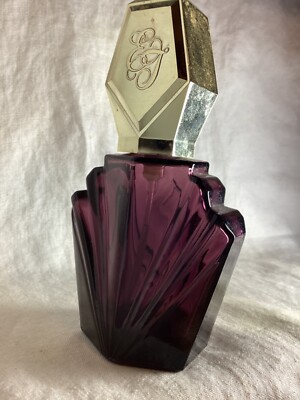 Elizabeth Taylor's Passion Eau de Toilette Purple Bottle Empty 1.5 Oz Silver Top
