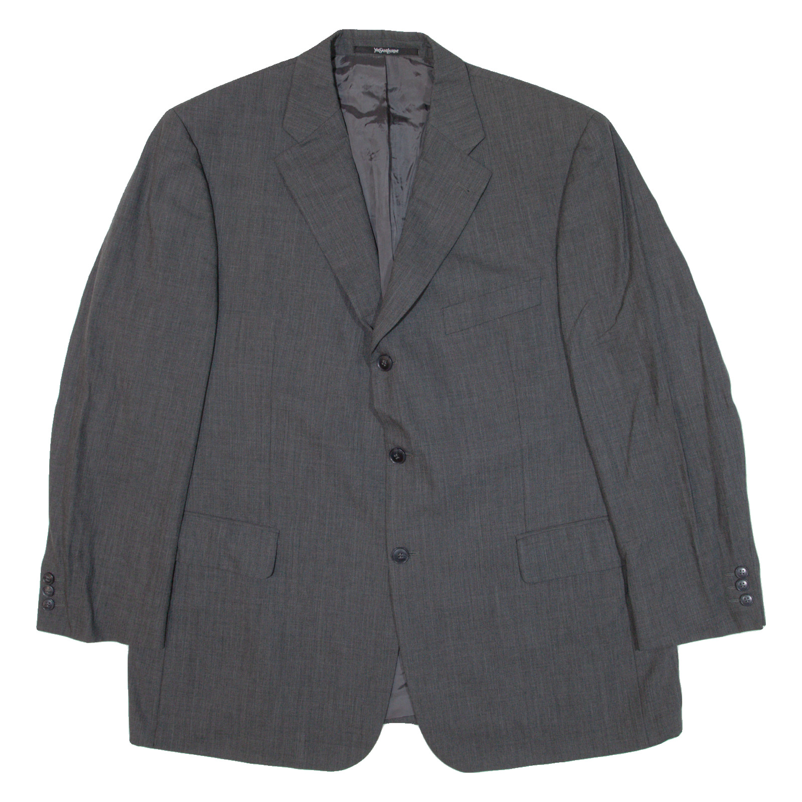 Giacca blazer uomo YVES SAINT LAURENT grigio maglia lana XL
