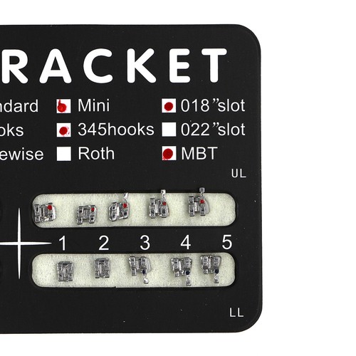 10 Packs Dental Orthodontic Black Board Mental Bracket Brace 20Pcs/Pack 8 Sizes - 第 22/31 張圖片