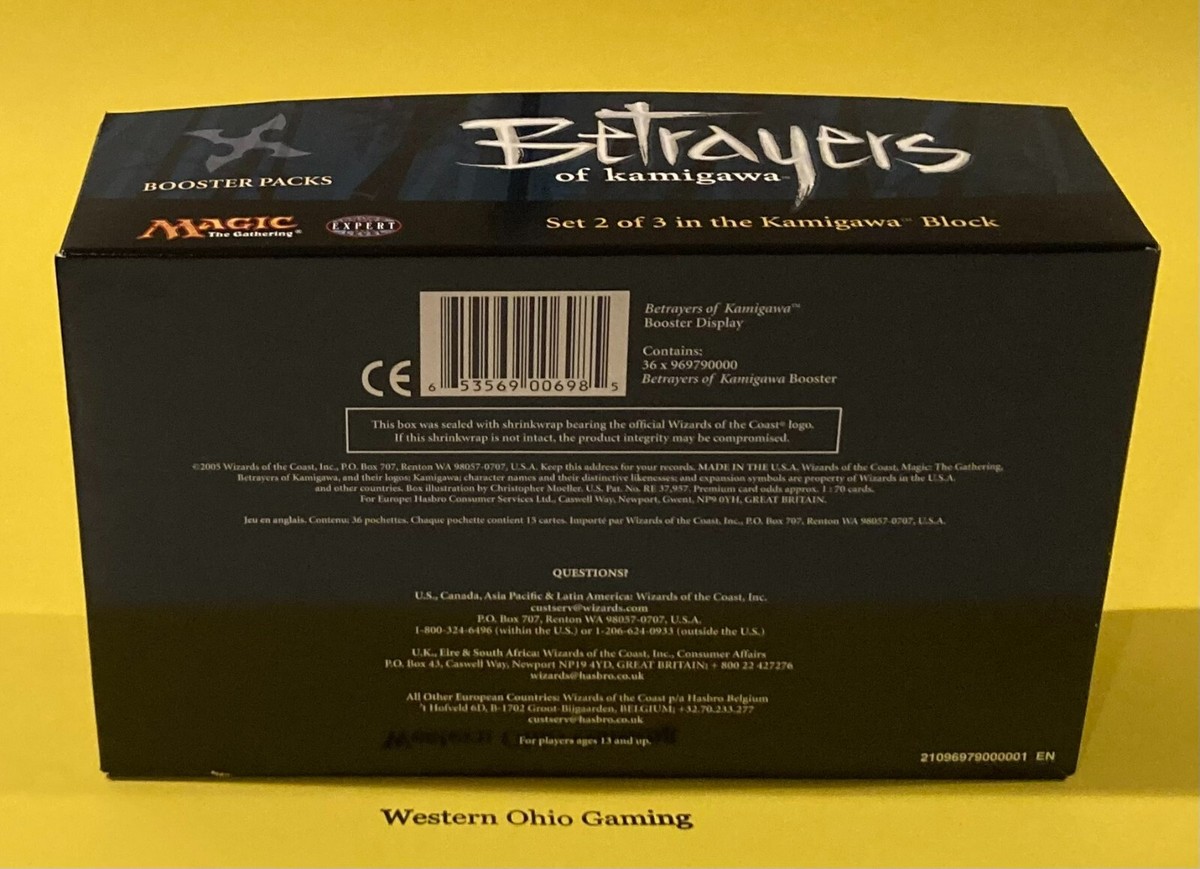 betrayers of kamigawa booster box Magic the Gathering EMPTY Betrayers of Kamigawa EMPTY Booster Box READ MTG  TCG
