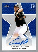 2020 Leaf Perfect Game National Showcase Auto Blue #BACM3 Carson McKinney 3/15