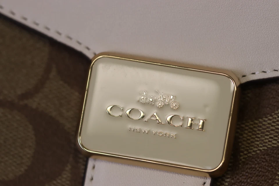 Coach C7227 Mini Pepper Crossbody In Signature Canvas In Light Khaki Chalk Multi - Image 4 of 4