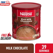 Nestle Hot Cocoa Rich Milk Chocolate Flavored Mix Powder, 27.7 oz, Can