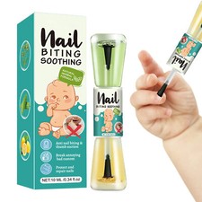 2in1 Natural Herbaceou Stop Nail Biting Treatment Nail Polish Bitter Cuticle Oil