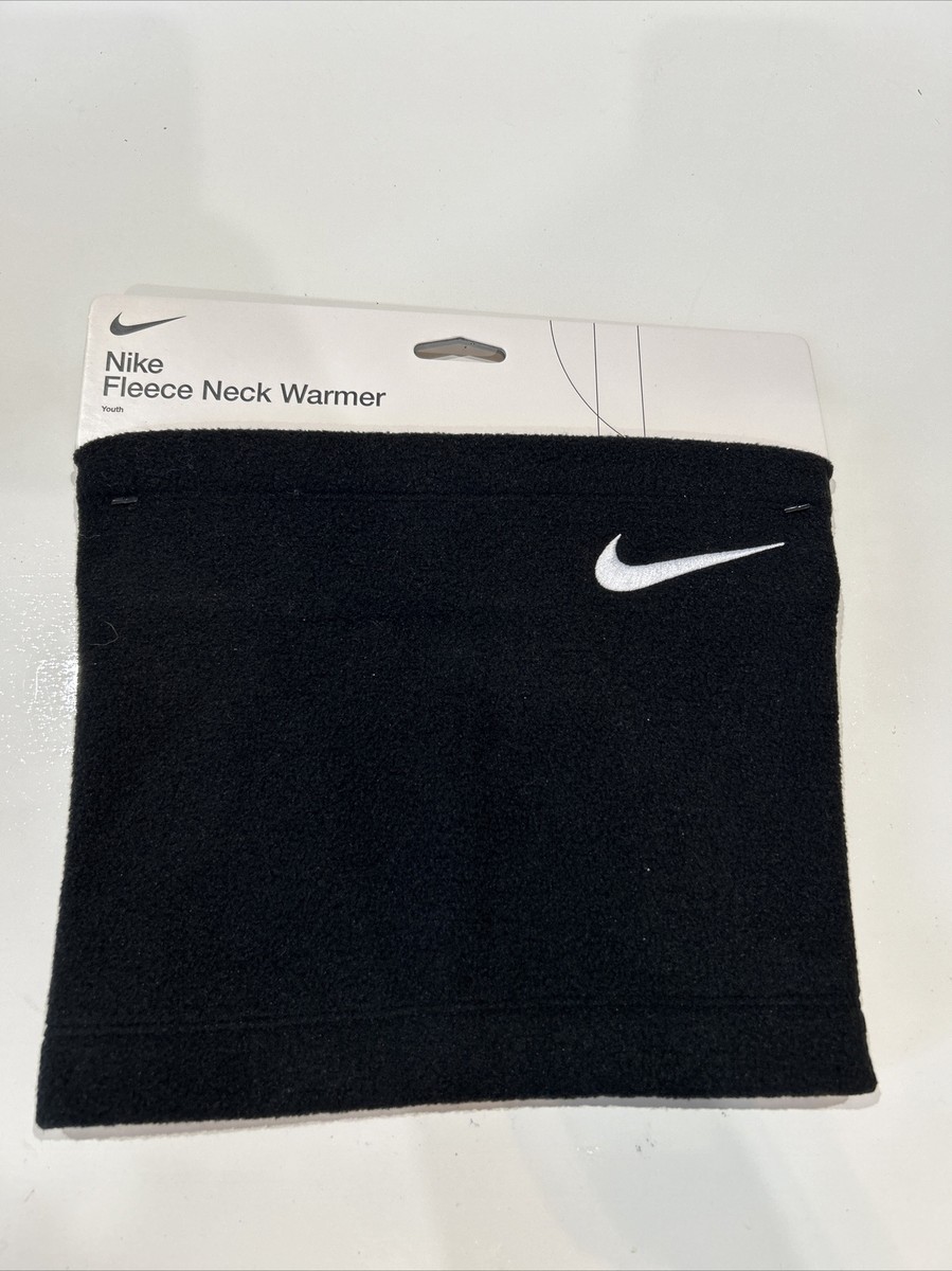 Nike Youth Fleece Neck Warmer Black Gaiter Scarf Winter Clothes