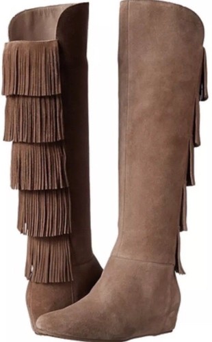 Isola Tavora Havana Brown Fringe Suede 