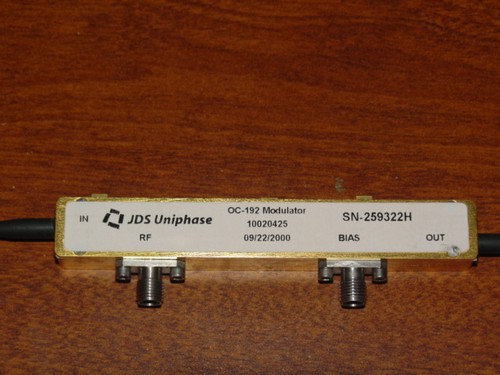 JDSU 10020425 OC-192 Optical Modulator 10Gbs EOM Mach-Zehnder Intensity PM Fiber - Picture 5 of 10
