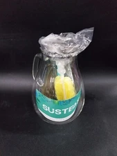 2 Liter Glass Pitcher Water Pitcher with Removable Lid And Wide Handle Easy
