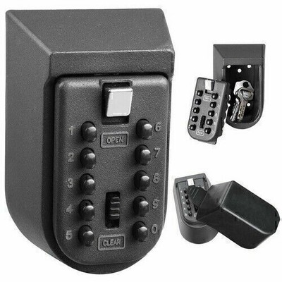 Outdoor High Security Wall Mounted Key Safe Box Code Lock Storage 4*Digit