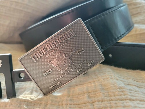 TRUE RELIGION men CONCERT jeans belt 