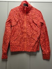 Bnwt New Ladies Cotton Hooch Red Flowery Zip Lined Jacket Retro Size 10