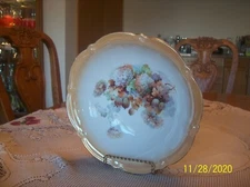 Lusterware Vintage Vegetable Serving Bowl Autumn Floral & Seed Pod Pattern