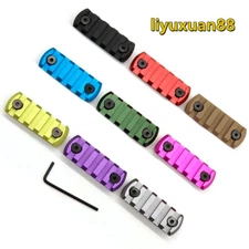 Aluminum 5 Slot Keymod Rail Section Picatinny Mount Adapter Rail Segment 9 Color