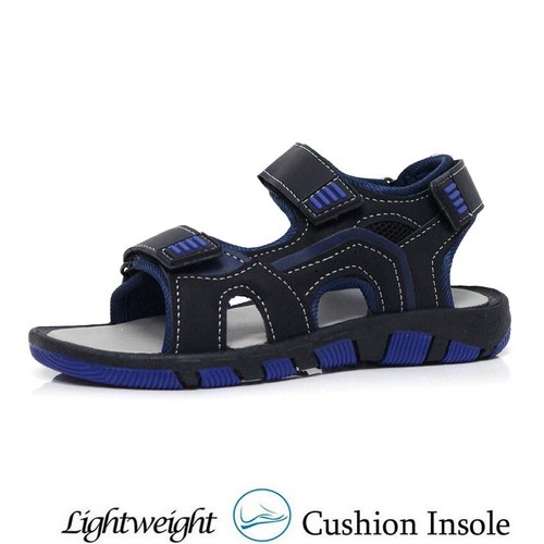 Boys Summer Sandals Kids Beach Walking Casual Strap Walking Trekking Sandal Shoe - Picture 20 of 31