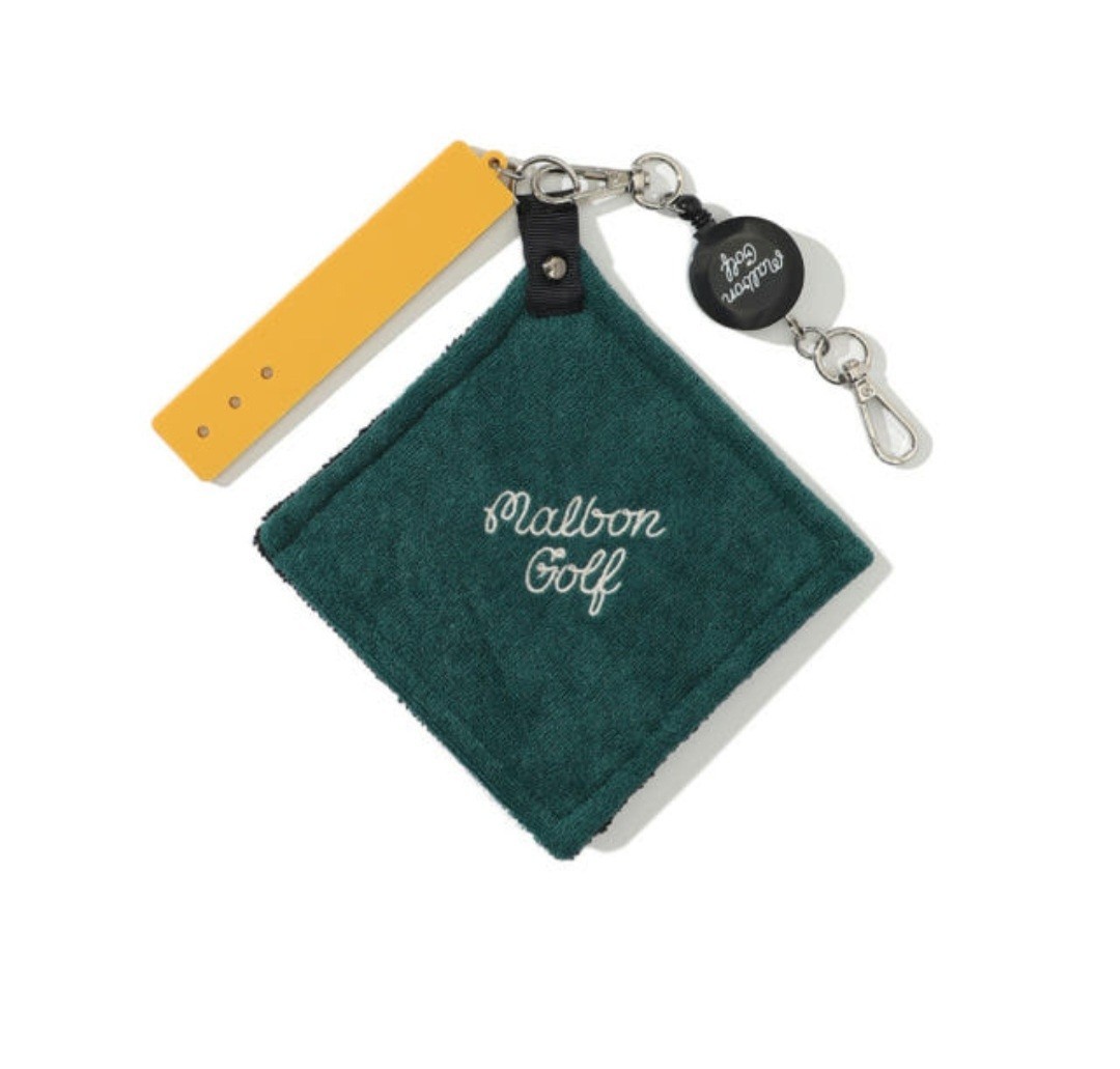 Malbon Golf キーホルダー Malbon Golf Bucket Ball Tower Tee Holder Set Green Golf