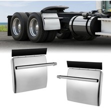 24 X 24 Stainless Steel Quarter Fender Set Mud Flap Hanger For Semi Truck
