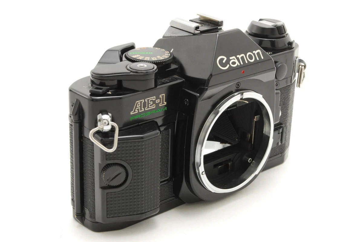 [Exc+5] Cámara fotográfica Canon AE-1 Program 35 mm SLR negra de JAPÓN