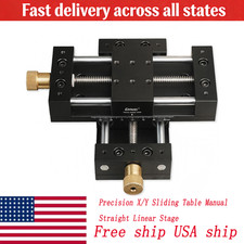 Precision X/Y Sliding Table: Manual, Straight Linear Stage (Assemblable)