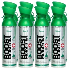 Boost Oxygen Supplemental Oxygen - 10 Liter - Natural Aroma - 8 Pack