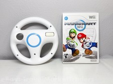 Mario Kart Wii Nintendo Bundle Authentic W/ Wheel Tested WORKS OEM Official CIB