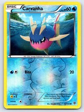 Carvanha 32/135 Common Plasma Storm Pokemon Reverse Holo