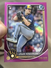2025 Bowman Chrome - LOGAN HENDERSON RC Rookie Fuchsia Refractor  /299