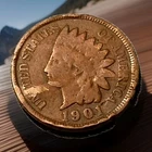 1901 Indian Head Cent Actual Coin Shown - 31