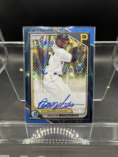 2024 Bowman Chrome Bralyn Brazoban Blue RayWave Auto Refractor #143/150