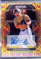 2022 Prizm Draft Picks Kevin Parada Auto /15 #PDP11 Jackets Base Auto Snake Skin