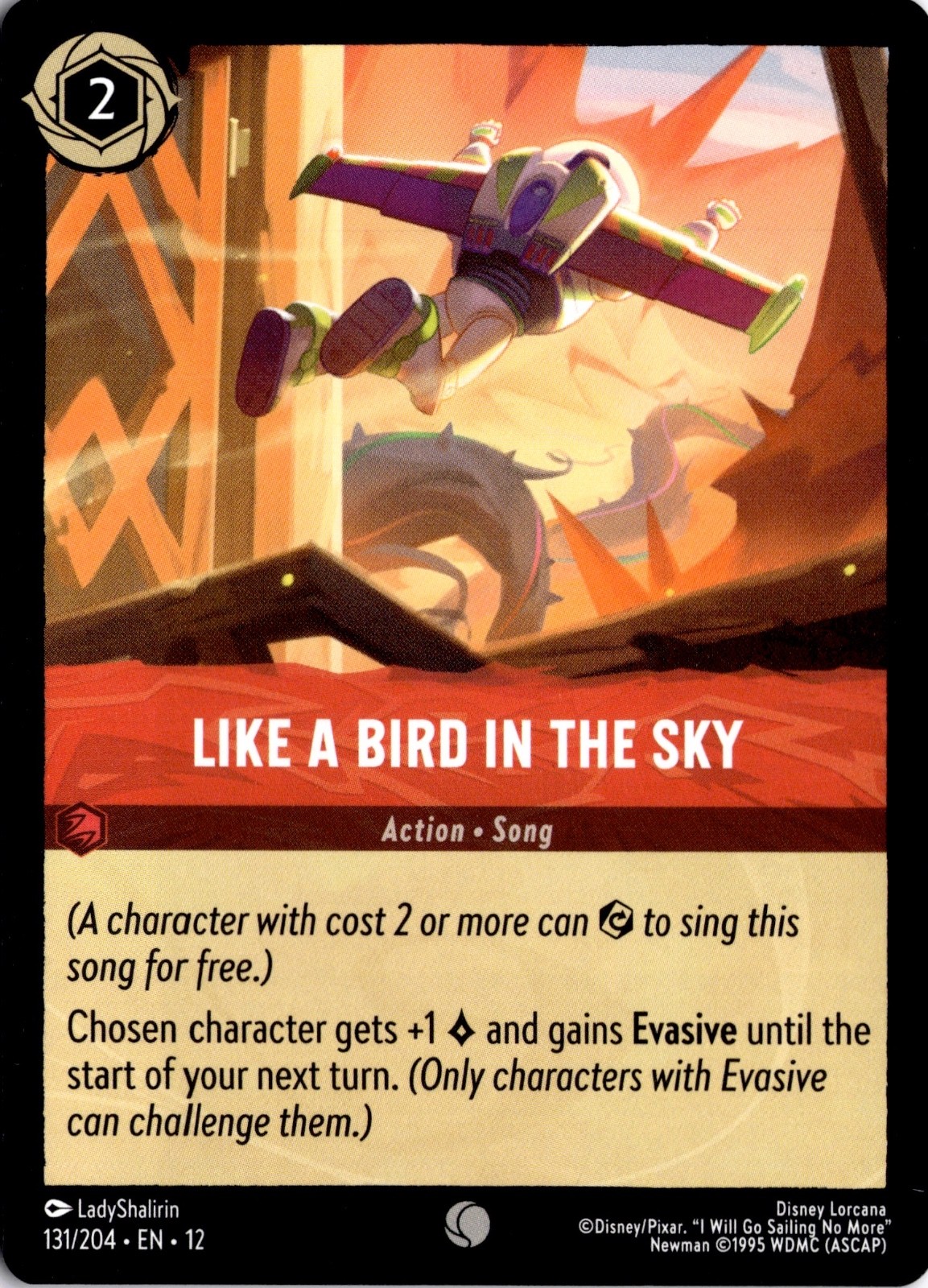Like A Bird In the Sky 131/204 Action Common Wilds Unknown Lorcana TCG