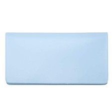 Baby Blue Vinyl Checkbook Cover, Top Tear Personal Vinyl Checkbook Cover