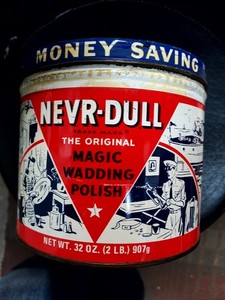 NEVER-DULL Vintage Tin 1940s