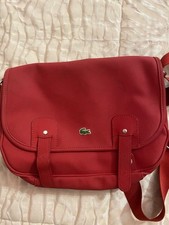 Lacoste borsa donna Rossi vinaccio, usata, ottime condizioni