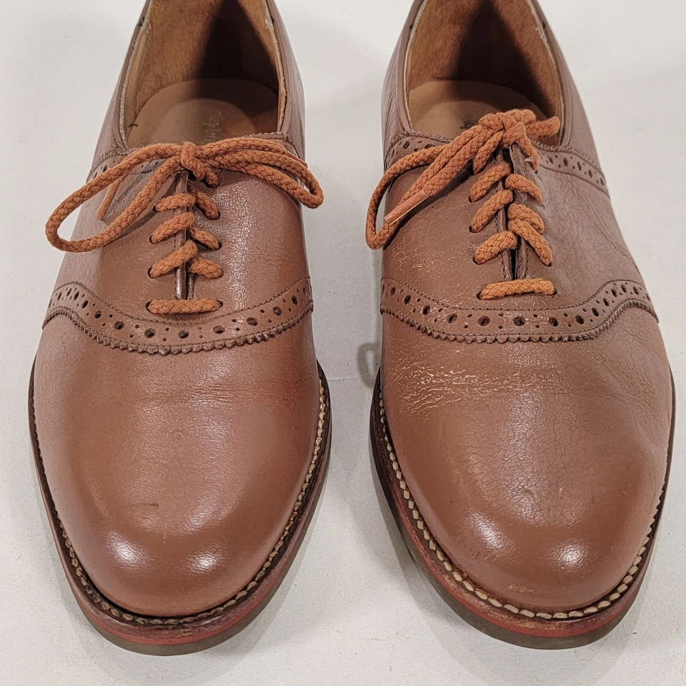 Zapatos de vestir Johnston Murphy para hombre 8 de colección marrón montura Oxford zapatos Foto 3 de 4