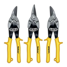 3 Piece Aviation Tin Snips Set Metal Cutter Shear Left Right Straight Cutting US