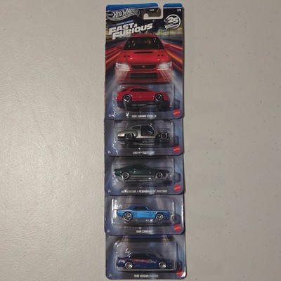 Hot Wheels Silver Series Fast & Furious Dream Lineup 5-Car Set Subaru/Maxima