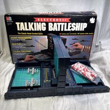 VTG Talking Electronic Battleship Game 1989 Milton Bradley Navy Strategy w/ Box